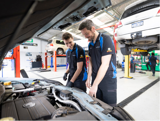 autoplus wa team repairing a radiator